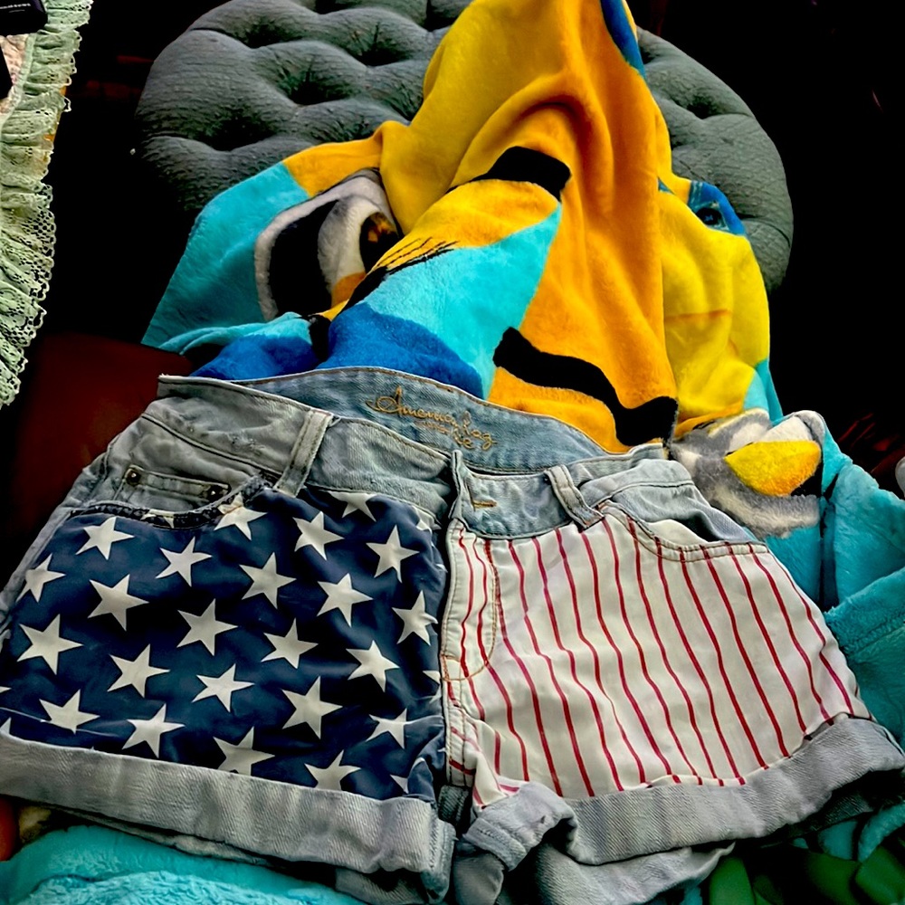 American flag shorts